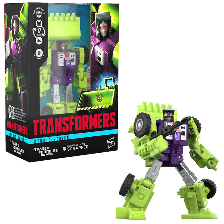 Transformers Studio Series Voyager Class Transformers: The Movie Constructicon Scrapper Action Figure