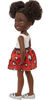 Barbie Chelsea Doll Wearing Skirt with Heart-Print and Metallic Shoes