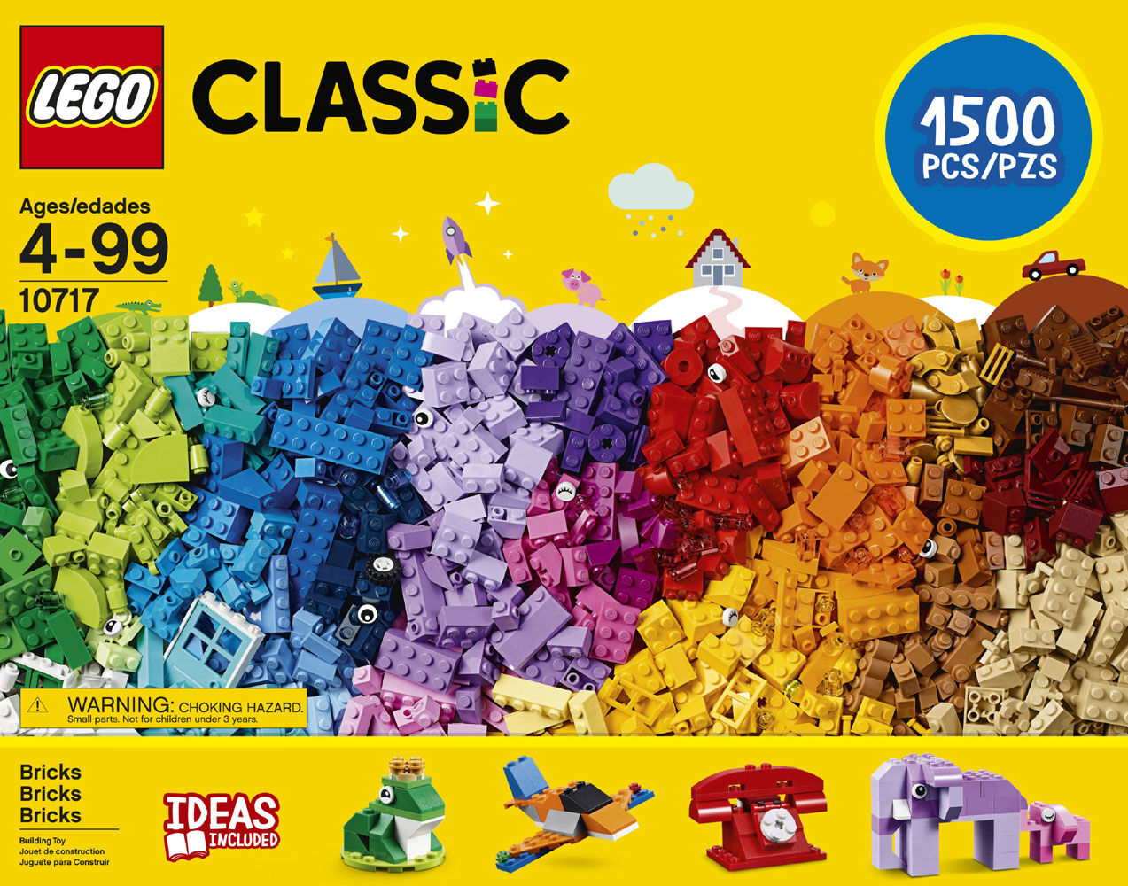 Lego bricks 1500 pieces sales