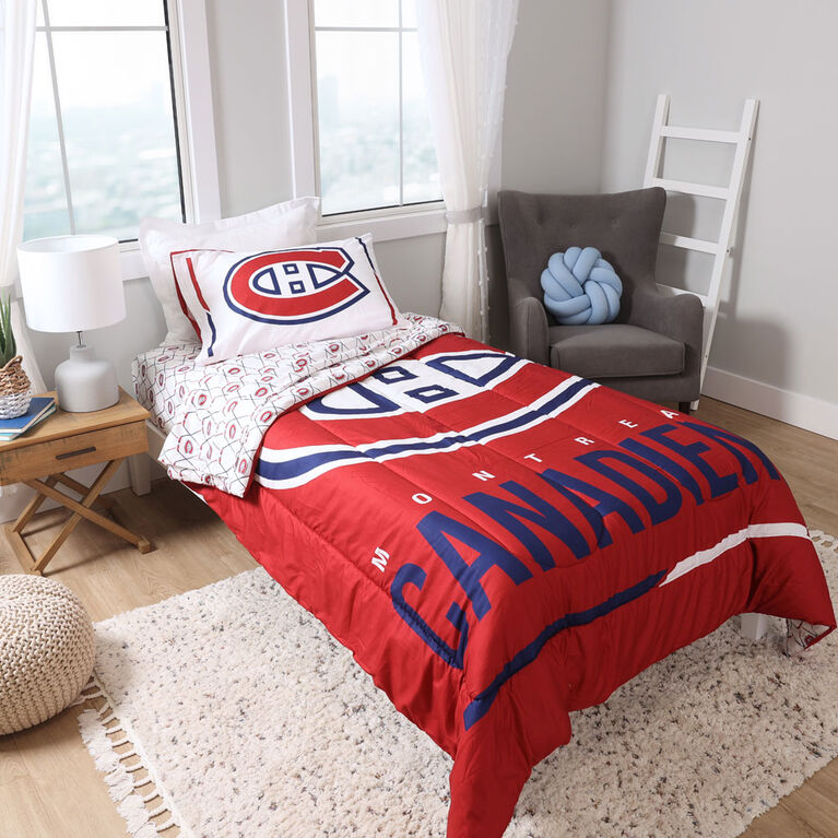 NHL Montreal Canadiens 4-Piece Twin Bedding Set