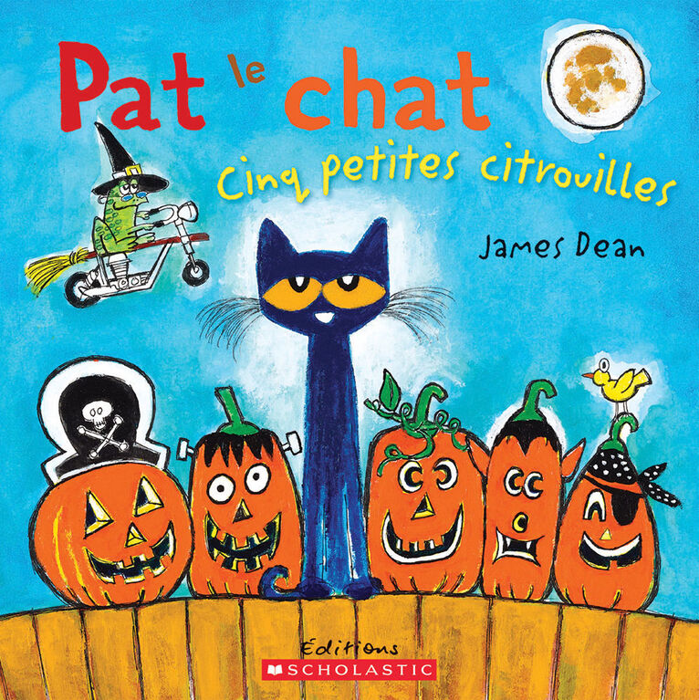 Pat le chat : Cinq petites citrouilles - French Edition