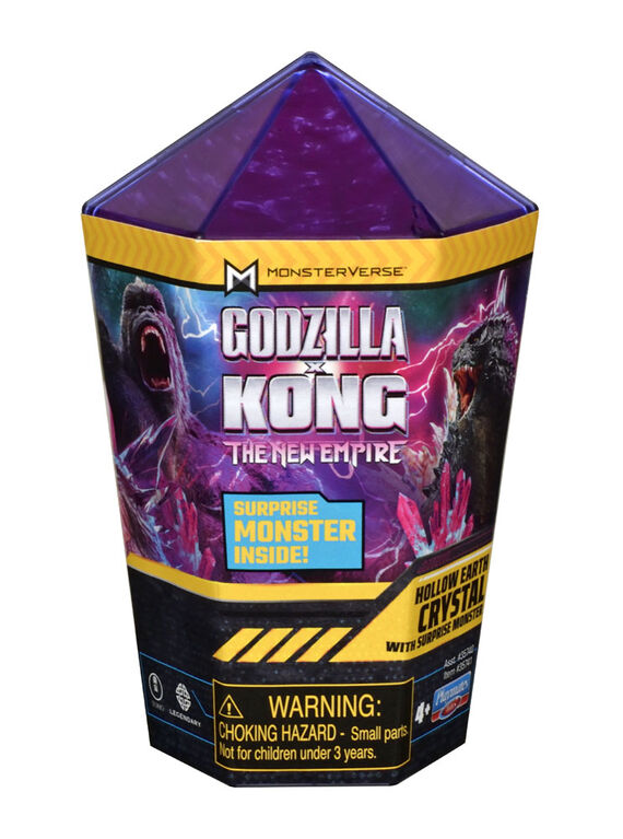 Godzilla x Kong - Minifigure Terre creuse Cristal avec monstre surprise