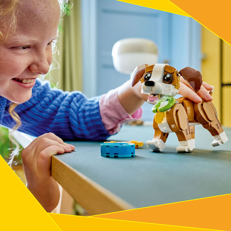 LEGO Creator 3 in 1 Cute Animals: Playful Puppy Dog Building Toy for Girls & Boys, Ages 8+ - 31382