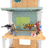 Ensemble d'exposition Mega Fort comprenant 2 figurines exclusives (Tricera Ops et Blue Squire)