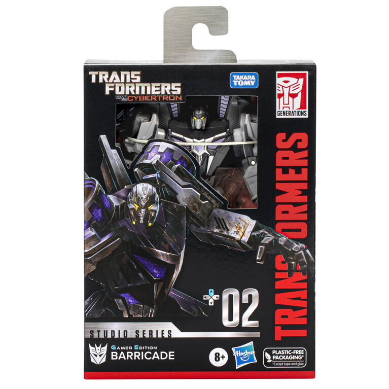 Transformers Studio Series Deluxe 02 Transformers: War for Cybertron Gamer Edition Barricade 4.5" Action Figure