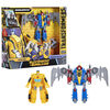 Transformers Buzzworthy Bumblebee Dino Combiner Bumbleswoop, figurines articulées de 11 cm - Notre exclusivité