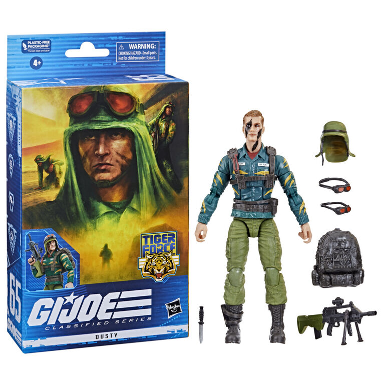 G.I. Joe Classified Series Tiger Force Dusty, Collectible G.I. Joe Action Figures, 65, 6 inch Action Figures For Boys and Girls - R Exclusive