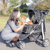Gen7Pets Monaco Pet Stroller - Black Geometric