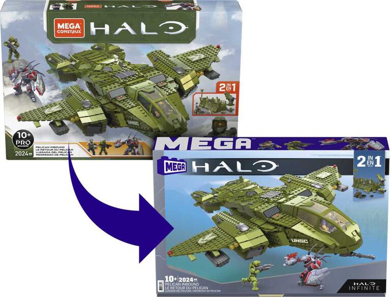 Mega Construx Halo Pelican Inbound