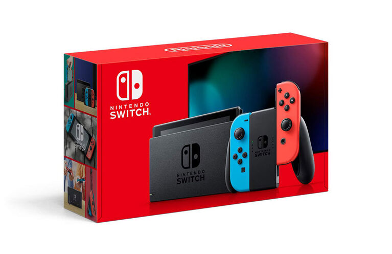 Nintendo Switch with Neon Blue and Neon Red Joy‑Con | Toys ...