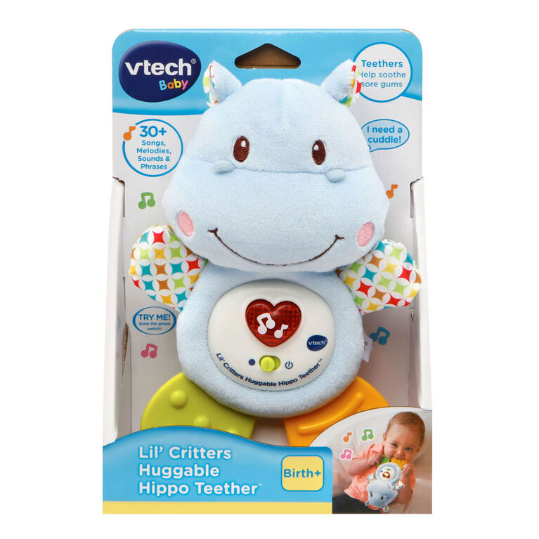 Lil' Critters Huggable Hippo Teether - English Edition
