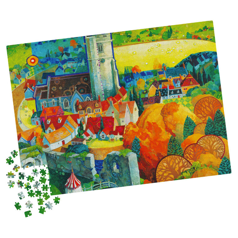 Big Ben 1000-Piece Jigsaw Puzzle, View from Corfe Castle Dorset