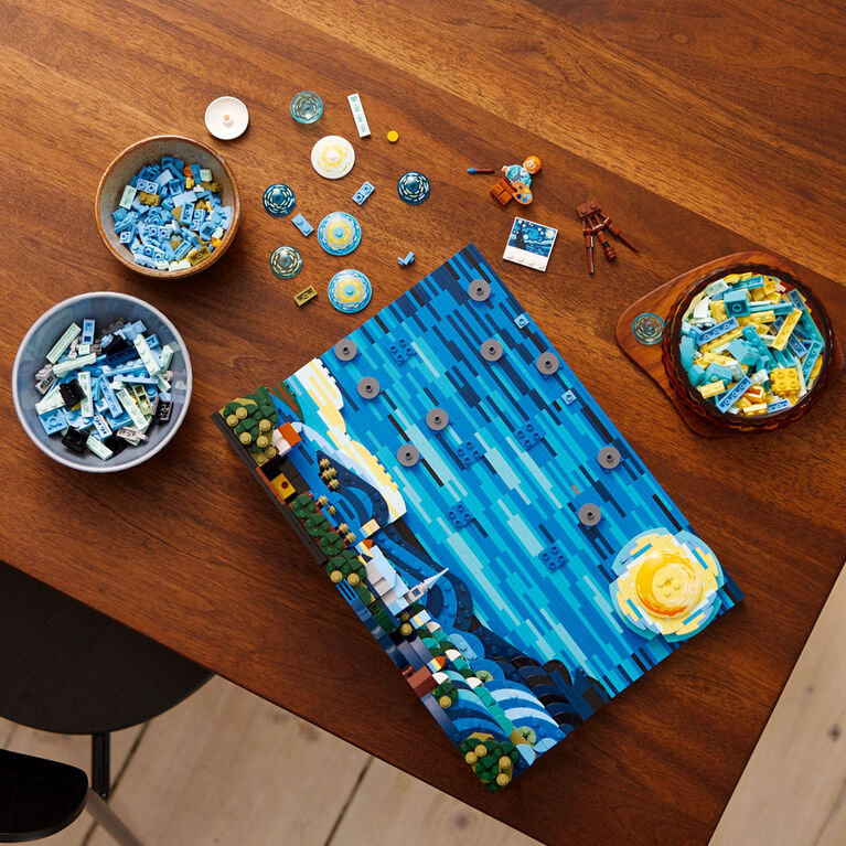 LEGO Ideas Vincent van Gogh - La nuit étoilée 21333 Ensemble de construction (2 316 pièces)