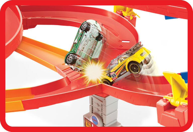 Hot Wheels - Coffret de jeu Autoroute Multi-niveaux. - Notre Exclusivité