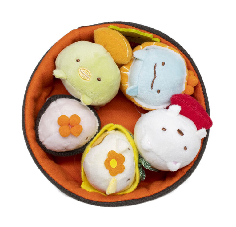 Sumikko Gurashi Mini bol à sushi animaux en peluche en peluche