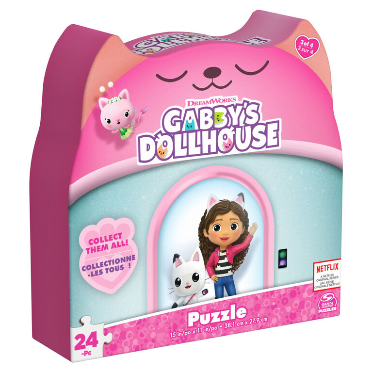 Gabby's Dollhouse, Puzzle de 24 pièces, thème musique, 1 de 4 puzzles pour enfants inspirés de la série Netflix DreamWorks Gabby's Dollhouse