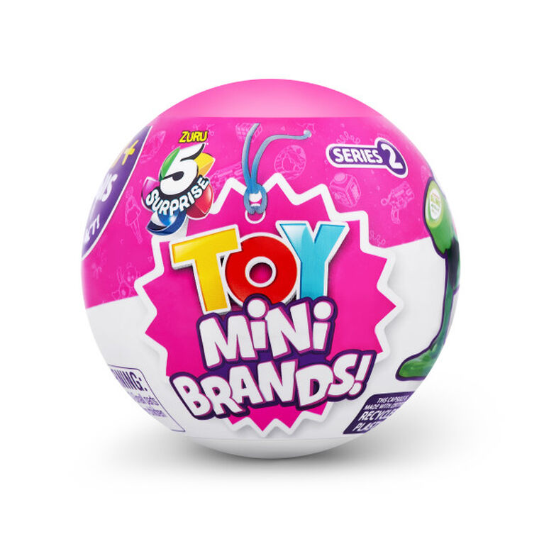 Zuru 5 Surprise Toy Mini Brands Série 2 Mystery Capsule Real Miniature Brands Jouet à collectionner (le style peut varier)