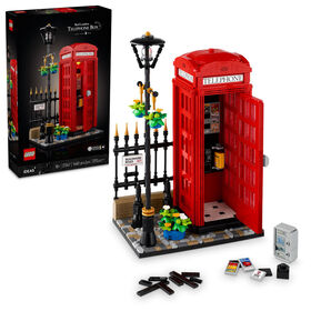 LEGO Ideas Red London Telephone Box Gift Idea for Travelers 21347