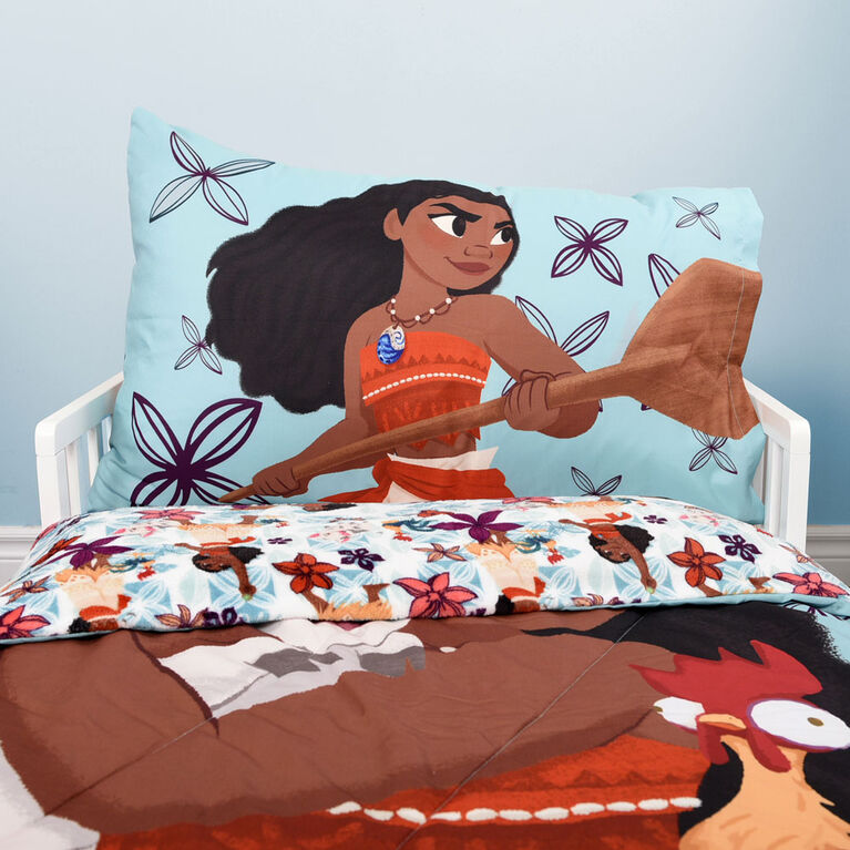 Disney Moana 2-Piece Toddler Bedding Set including Comforter and Pillowcase