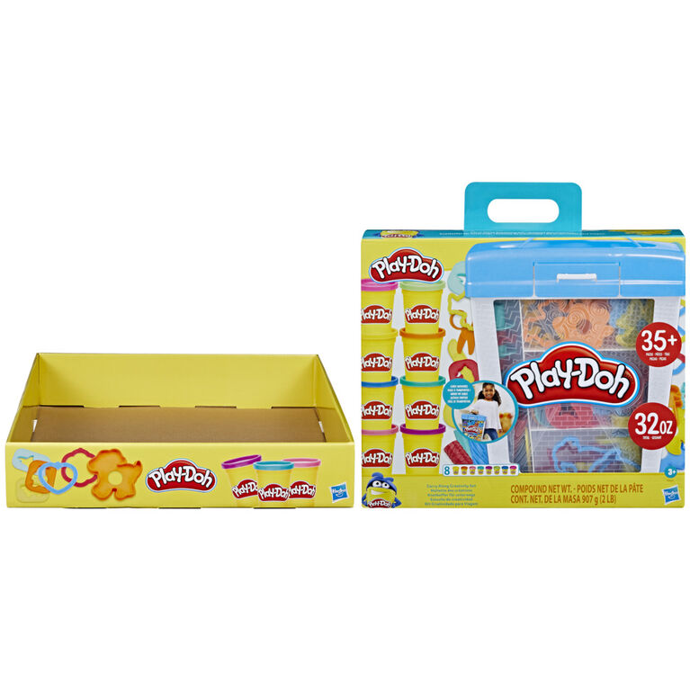 HASBRO Play-Doh Super Boite à accessoires et 8 pots de pâte à