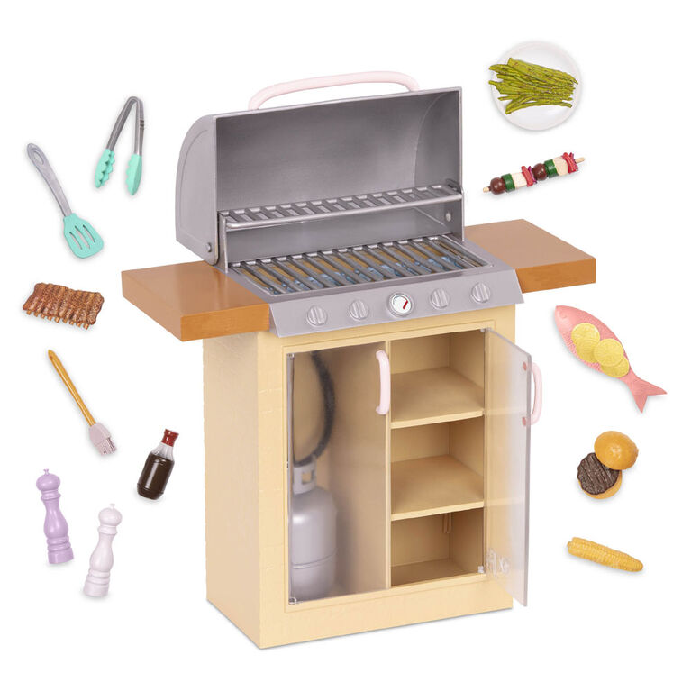 Ensemble Barbecue et aliments-jouets pour poupée 46 cm, Backyard Grill, Our Generation