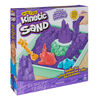 Kinetic Sand Sandbox Set, 1lb Purple Play Sand, Sandbox Storage, 4 Molds and Tools, Sensory Toys