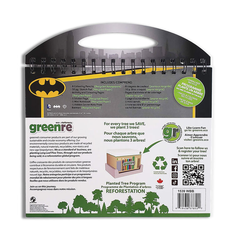 Eco Batman Travel Colouring Activity