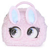 Purse Pets Micros, Fuzzy Bunny BB Stylish Small Purse with Eye Roll Feature