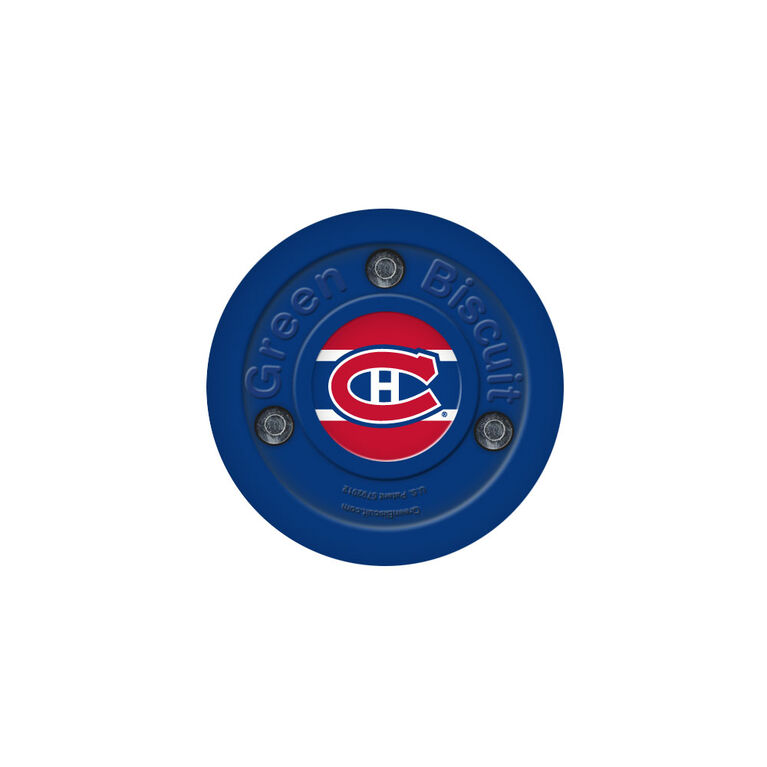 Green Biscuit NHL Team Puck - Montreal Canadiens Blue