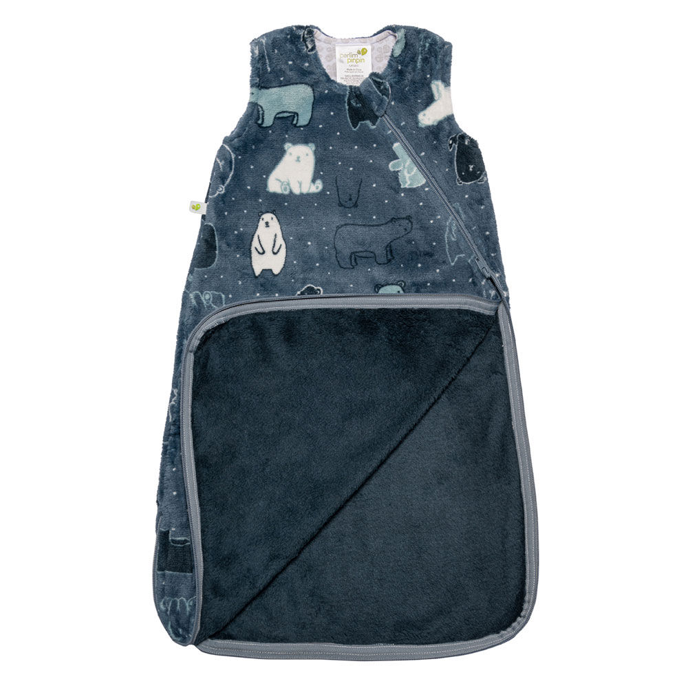 Perlimpinpin-Plush Sleep bag-BEARS (1,5 TOG) - 0-6 months