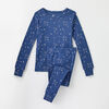 4 ans pyjama deux pièces en coton biologique - bleu foncé