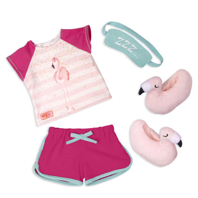 Tenue de soirée pyjama pour poupée 46 cm, Flamingo Dreaming, Our Generation