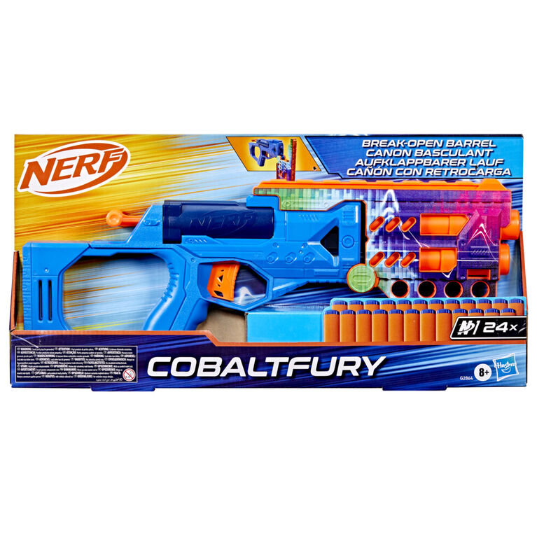 Nerf N Series Cobaltfury Dart Blaster, 24 Official Nerf N Series N1 Darts - R Exclusive