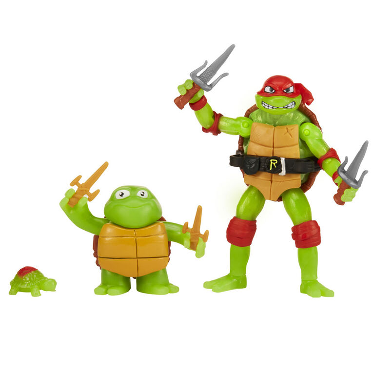 Teenage Mutant Ninja Turtles: Mutant Mayhem Making of a Turtle Raphael Figure 3Pk Bundle - R Exclusive