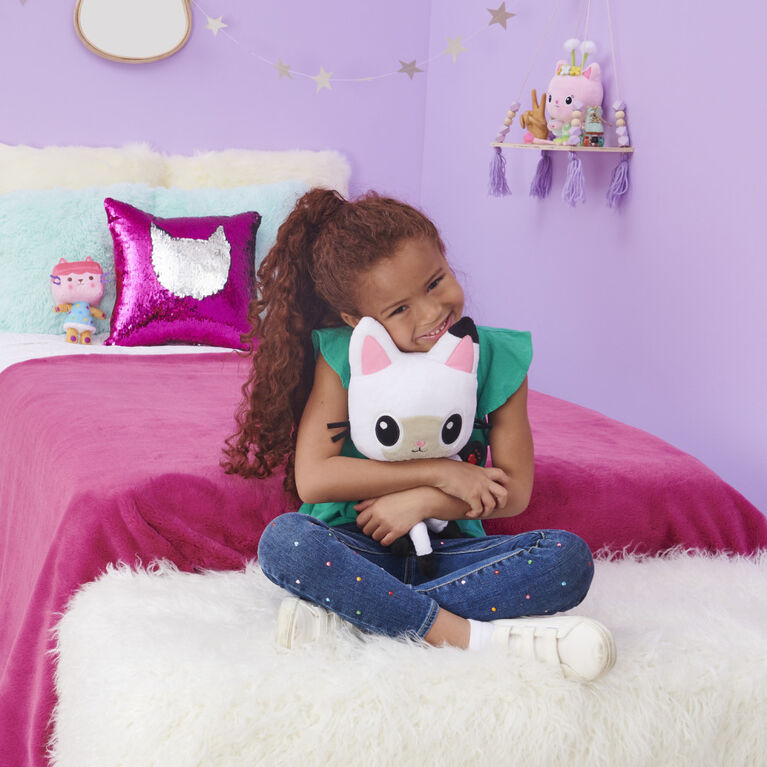 DreamWorks, Gabby's Dollhouse, Peluche Talking Pandy Paws de 33 cm avec lumières, musique et 10 sons et répliques