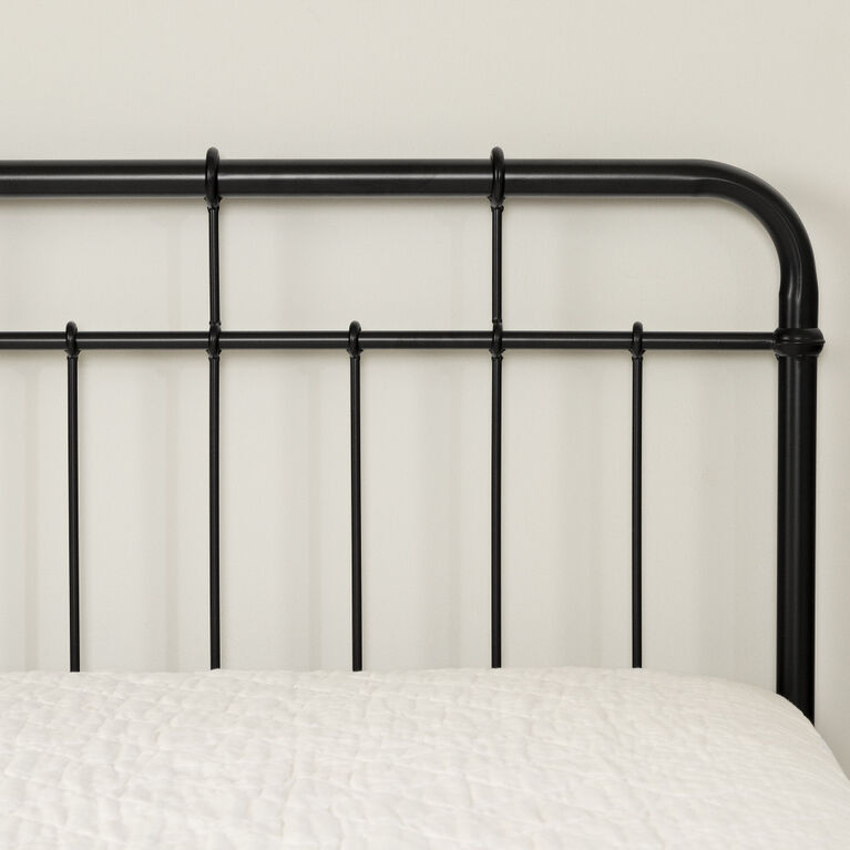Vito Twin Metal Complete Bed Pure Black