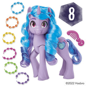 My Little Pony : Marquons les esprits, Étincelante Izzy Moonbow, poney violet