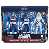 Marvel Legends Series S.H.I.E.L.D. Nick Fury Jr., Sharon Carter, and Dum Dum Dugan Action Figures