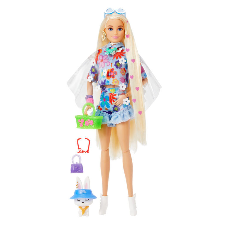 ​Barbie Extra Doll #12 with Pet Bunny