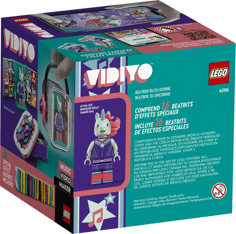 LEGO VIDIYO Unicorn DJ BeatBox 43106 (84 pieces)
