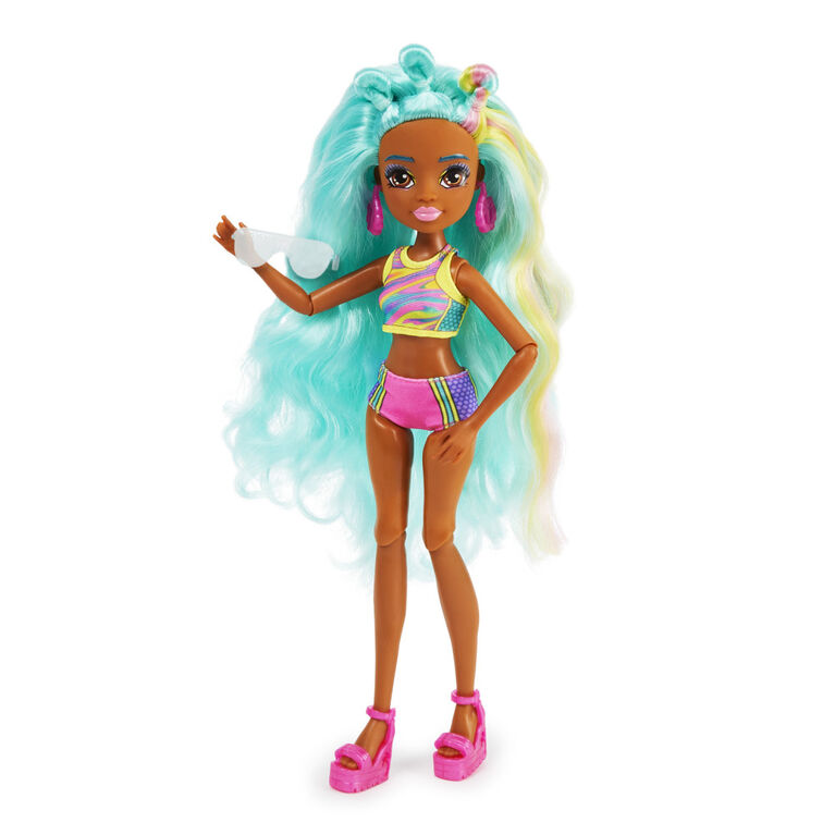Mermaid High, Spring Break Oceanna Mermaid Doll and Accessories with Removable Tail and Color Change Hair Streaks