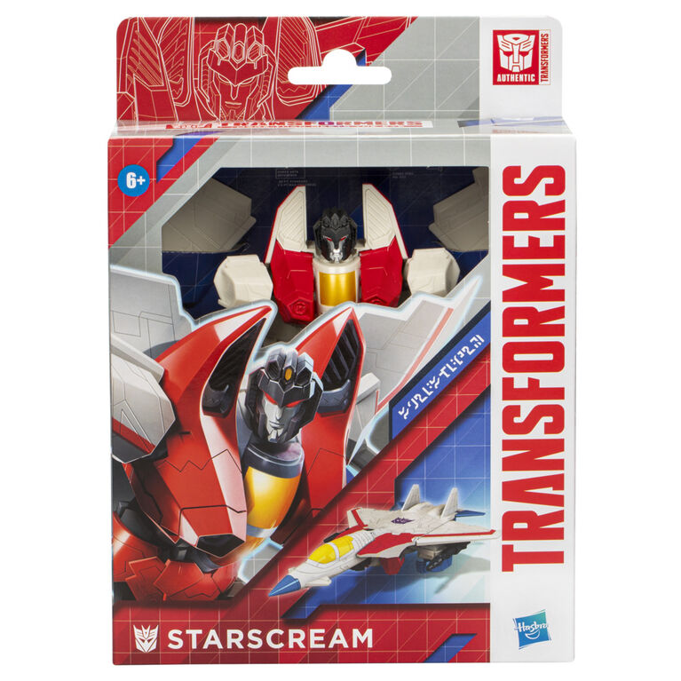 Transformers Generations Toys Authentics Starscream, 7 Inch Action Figure, Robot Toys For Kids Ages 6 and Up
