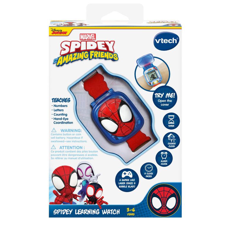 VTech Spidey and His Amazing Friends Spidey Learning Watch - English Edition