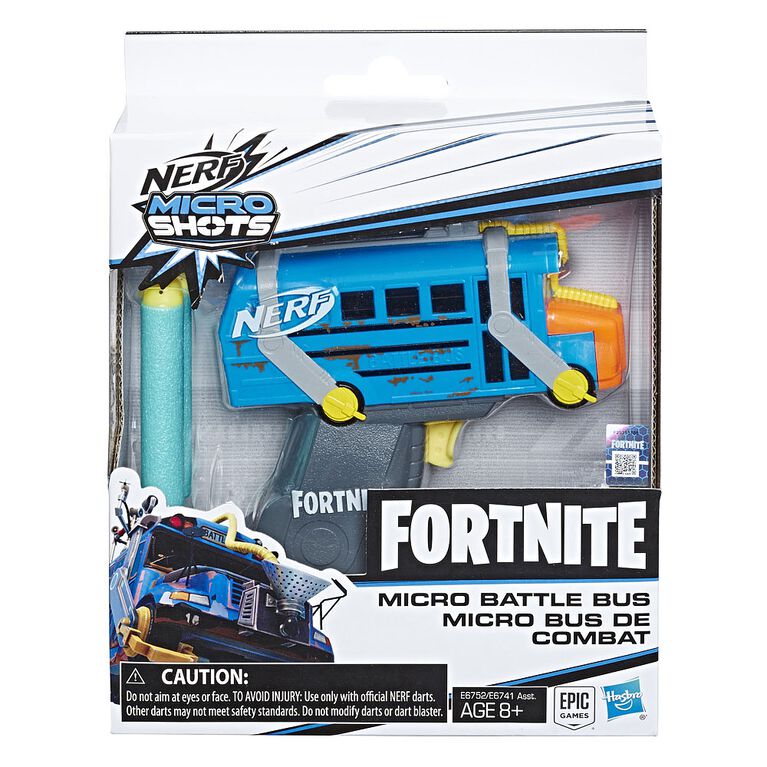 Fortnite Micro Battle Bus Nerf MicroShots Blaster