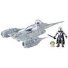 Star Wars Mission Fleet Mando's N-1 Starfighter, Grogu and Mandalorian Star Wars Toys