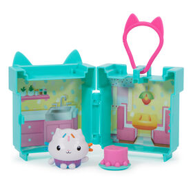 Gabby's Dollhouse, Mini-coffret à clipser avec figurine P'tichou et accessoires pour maison de poupée