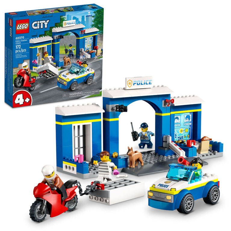 LEGO City Police Station Chase 60370 Building Toy Set (172 Pieces)