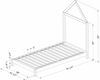 Sweedi Twin Bed House Frame Natural