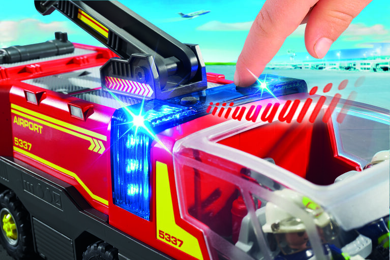 Playmobil - Pompiers avec véhicule aéroportuaire