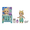 Baby Alive Baby Gotta Bounce Doll, Frog Outfit, Bounces with 25+ SFX and Giggles, Drinks and Wets